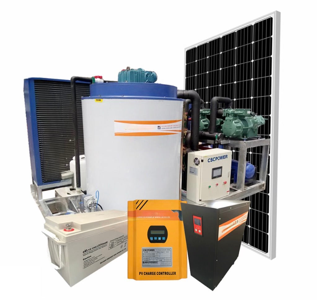 Solar Powered Ice Flake Machine