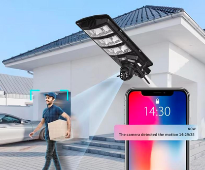 Solar LED Security Light with Camera and Motion Detection